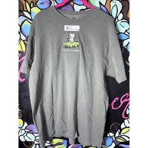 We Ride At Dawn Westie West Highland Embroidered Tee T-Shirt, Green, Large